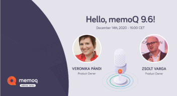 memoQ 9.6 webinar