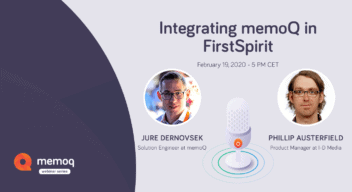 memoQ-FirstSpirit webinar